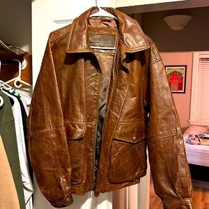 VINTAGE Timberland Leather Bomber